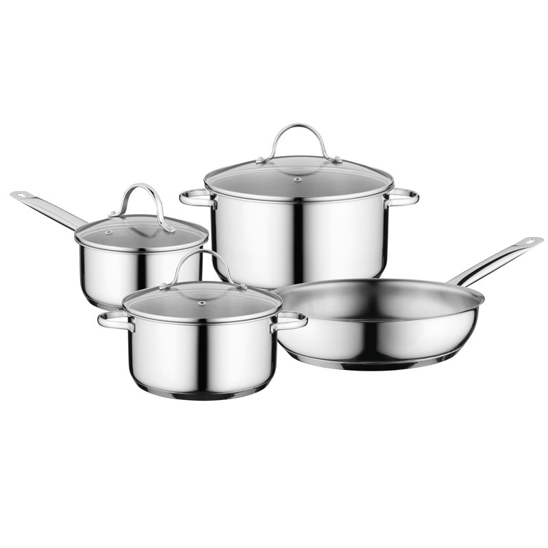 BergHOFF International Essentials 7 Piece Stainless Steel Cookware Set Wayfair.ca